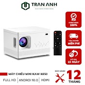 Máy Chiếu Mini Siêu Nét Kaw K650 Plus Full Hd1080P, Hàng Chính Hãng, Chất Lượng Tốt, Có Hệ Điều Hành, Bảo Hành 1 Đổi 1