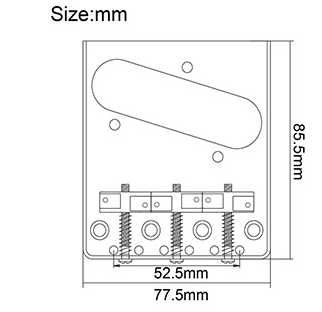 Title 1, Gitara elektryczna z mostkiem stałym, kompensac...