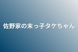 佐野家の末っ子タケちゃん