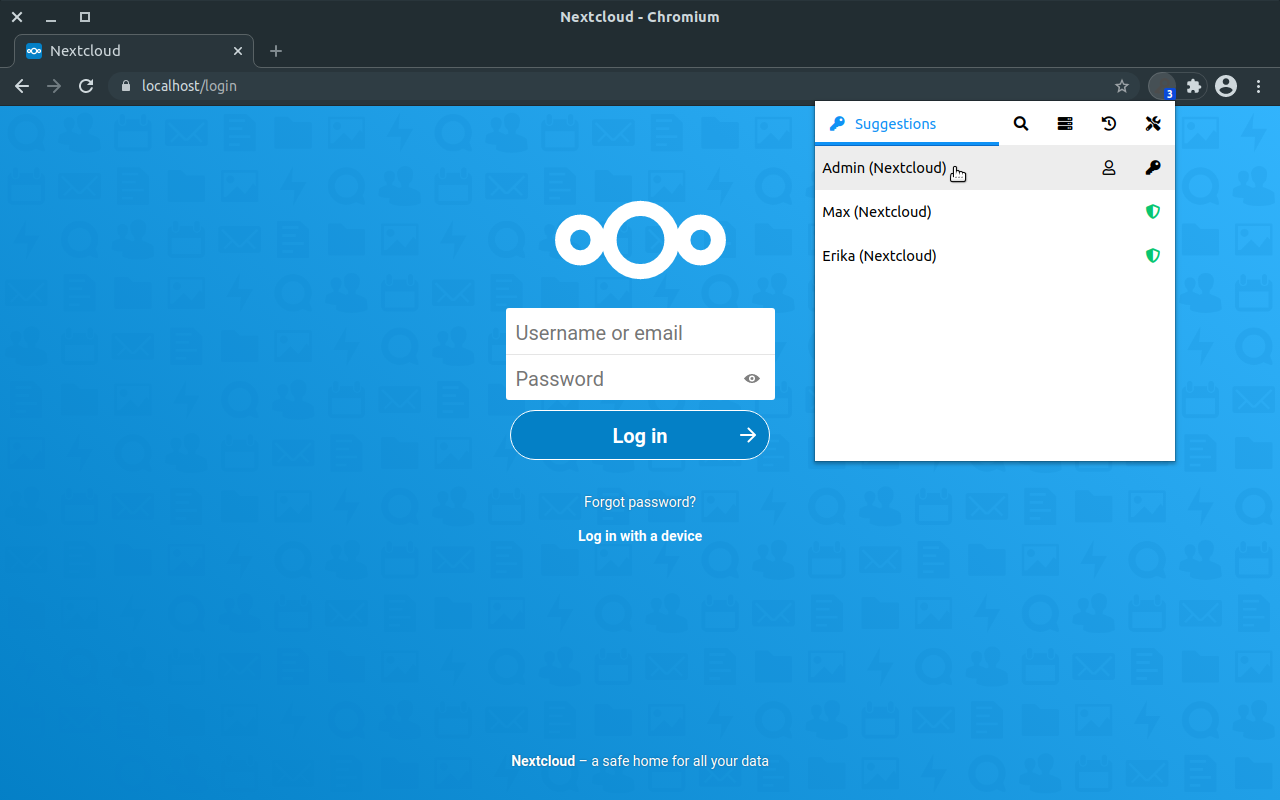 Passwords for Nextcloud Browser Extension Preview image 1