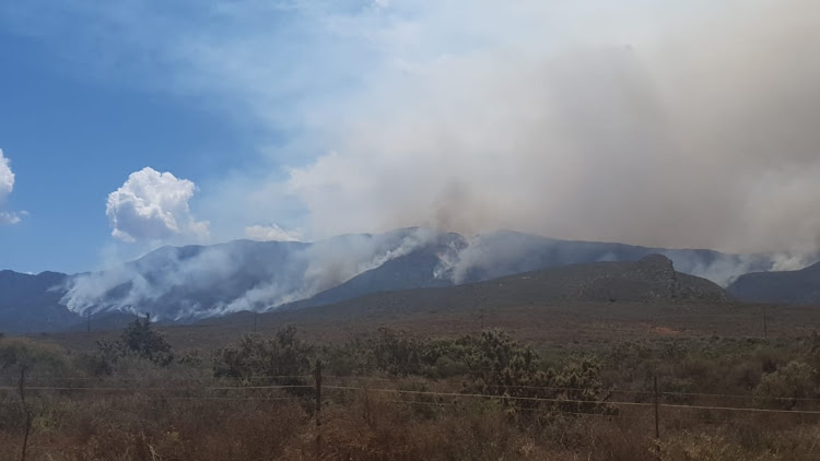 Another fire has broken out in the Cape Winelands municipality, this time closing the Mitchell's Pass on Sunday evening. File picture.