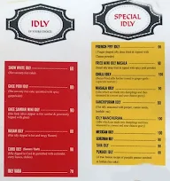 Mr. & Mrs. Idly menu 4