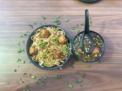 Veg Manchurian Noodles