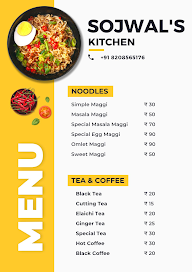 Sojwal's Kitchen menu 1