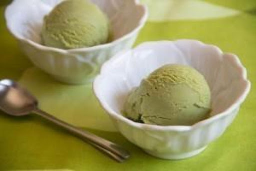 The photo I found through google belongs to a green tea ice cream recipe, lol.  