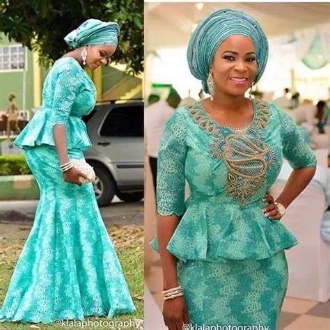 aso ebi skirt and blouse styles