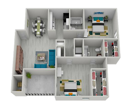 2 Bed 2 Bath