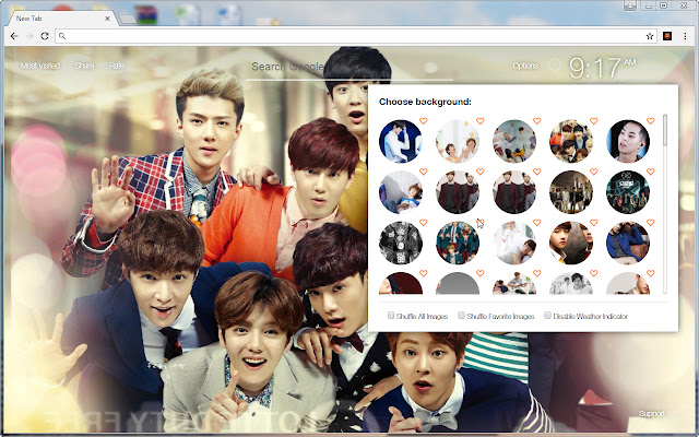 EXO Wallpaper HD New Tab Themes