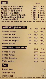 Sameer Chicken Point menu 2