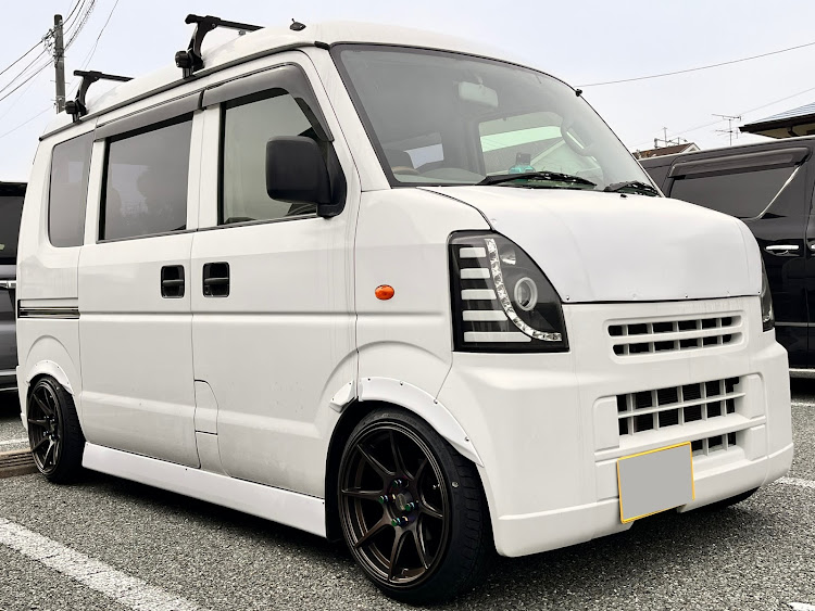 エブリイバンの車検もどしからのもどし・DA64V・ホイール交換・車高調整・DIYに関するカスタム事例の投稿画像2枚目