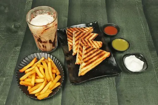 Rich& Creamy Alfredo SW+Fries+Cold Coffee