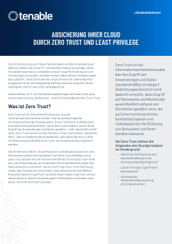 Absicherung der Cloud durch Zero Trust und Least Privilege