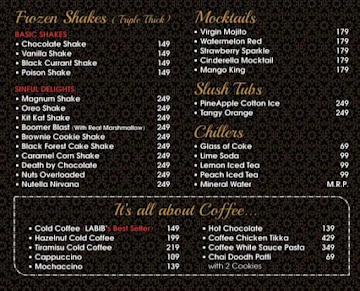 Labib'ss Barbecue menu 