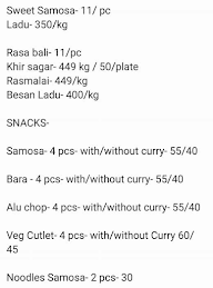 Bhagaban Sahu Sweets & Snacks menu 5