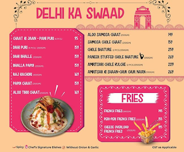 Chaat Ka Chaska menu 