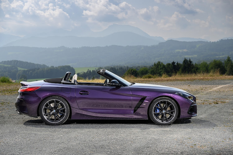 Thundernight metallic is one of the coolest paints from BMW and now available on the Z4. Picture: SUPPLIED