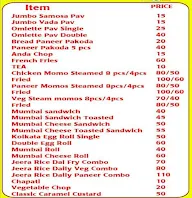 Chef Prosenjit's Roots menu 1