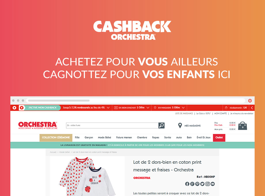 Mon alerte Cashback Orchestra Preview image 1