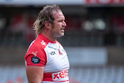 Jannie Du Plessis of Golden Lions during the Carling Currie Cup match between Toyota Cheetahs and Xerox Golden Lions XV at Toyota Stadium on December 12, 2020.