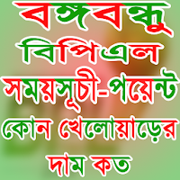 বঙ্গবন্ধু বিপিএল ২০১৯-২০ সময়সূচী-পয়েন্ট-BPL2019-20