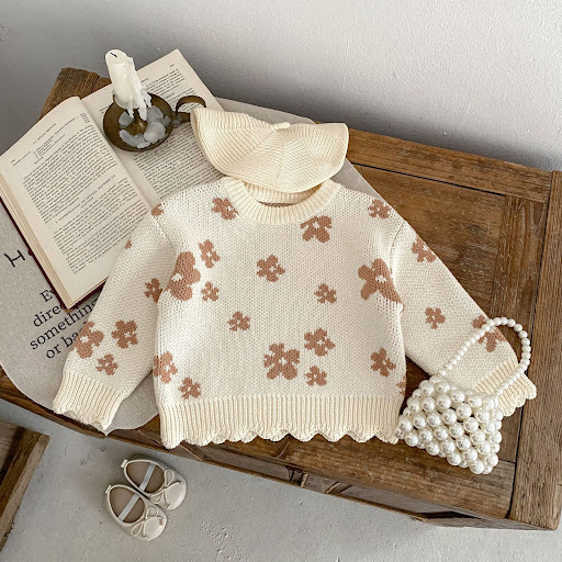 Title 2, Girls Knitted Shirt Versatile Top Perfect for ...