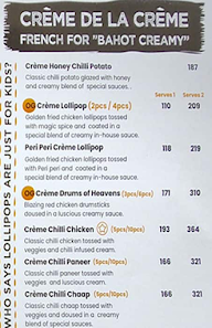 The Tummy Section menu 6