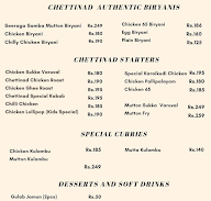 Muthusamy Hotel menu 1