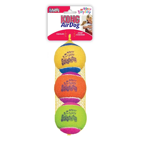 KONG SqueakAir Birthday Balls, AST2YE, 3st