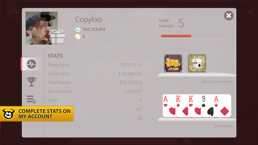 Screenshot Poker Gox Texas Hold'em