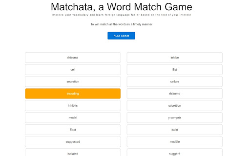 Matchata - Match Word Pairs