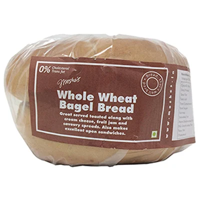 Moshes Whole Wheat Bagel Bread (Pack Of 2) 180 Gm