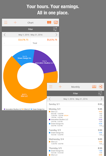 Easy Hours Timesheet Timecard Business app for Android Preview 1