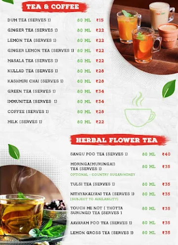 Tea Time menu 