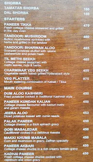 Zaffran menu 1