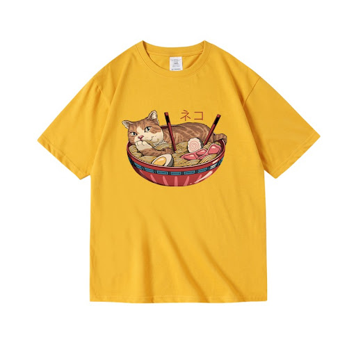 Title 3, Cat Ramen Print T-shirt