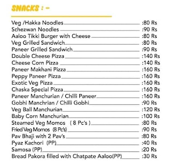 Chaska P2B menu 