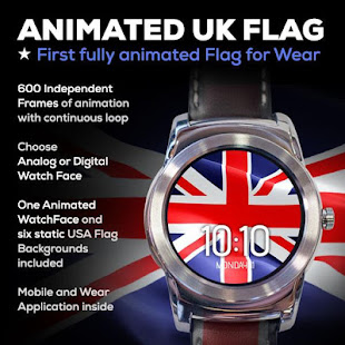 Animated UK Flag Watch Face(圖2)-速報App