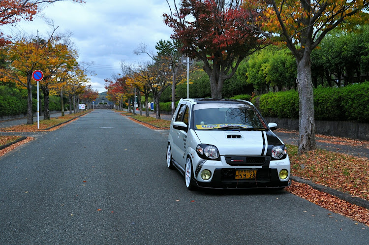 Keiの紅葉狩りレーシング・紅葉狩り徘徊🍁・仕事前レーシングに関するカスタム事例の投稿画像3枚目