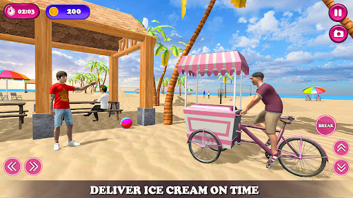 Screenshot City Ice Cream Delivery Cart