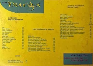 Cafe Durga menu 1