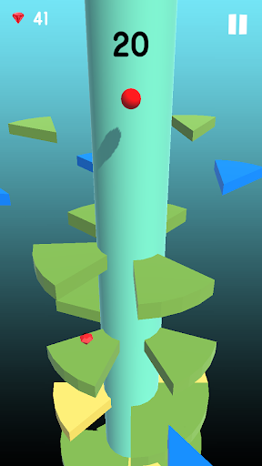 3D Helix Tower bouncing ball jump APK MOD screenshots 3