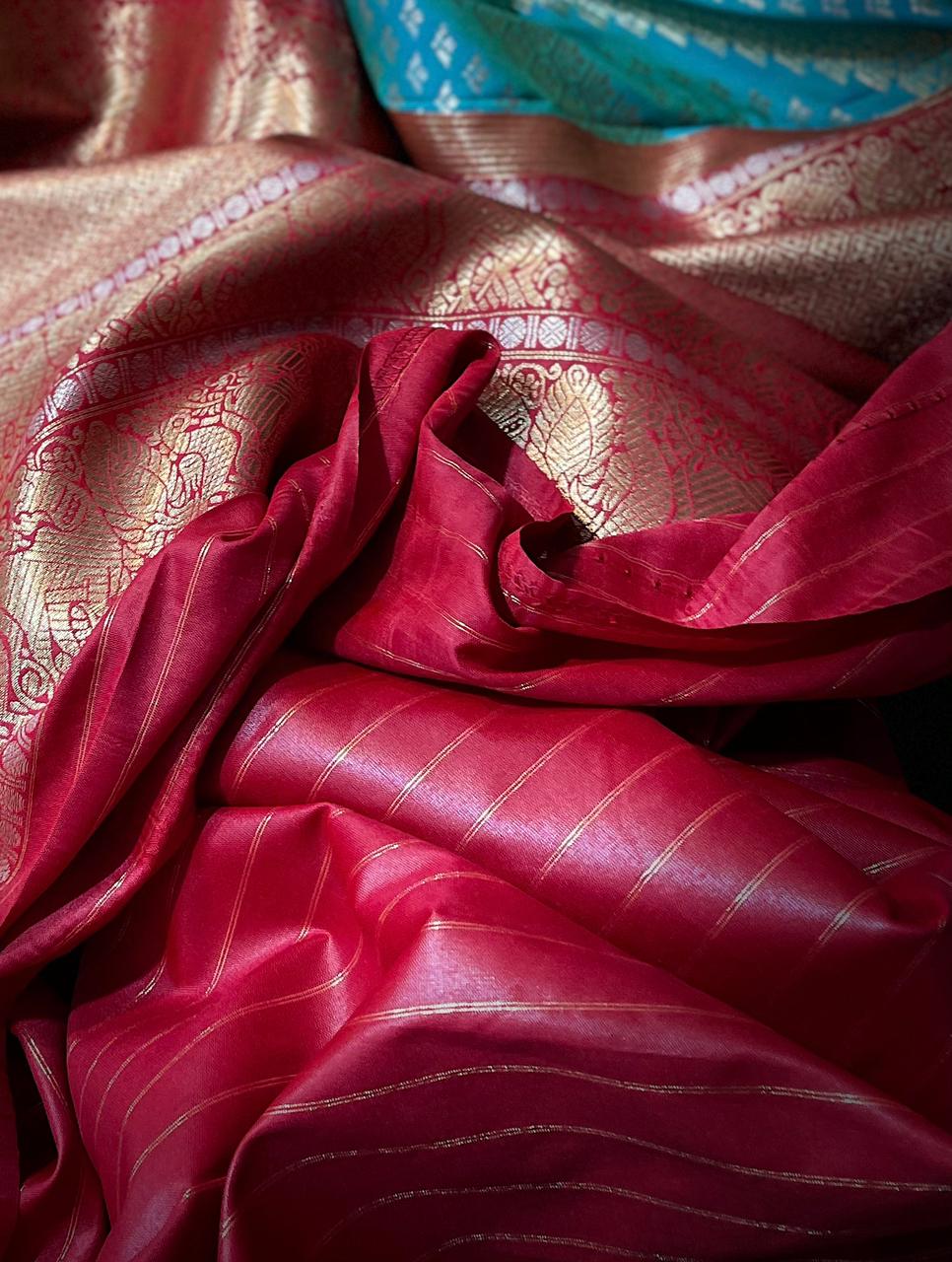 Banarasi MOONGA Pure Handloom Designer Silk Sarees