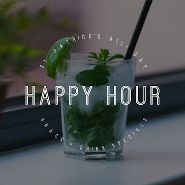 Happy Hour Specials - St. Patrick's Day template