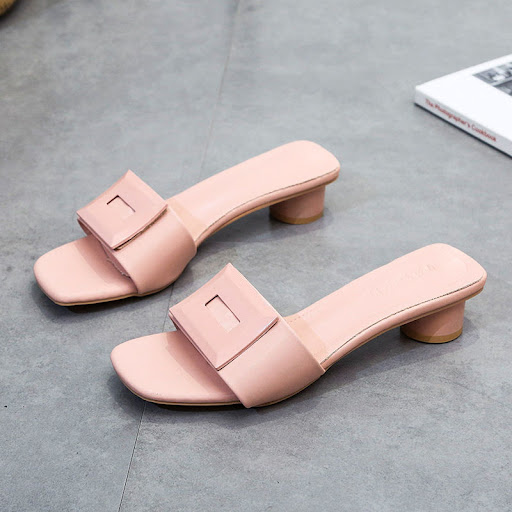 Title 2, Fashion Square Buckle All Match Thick Flip Flop...
