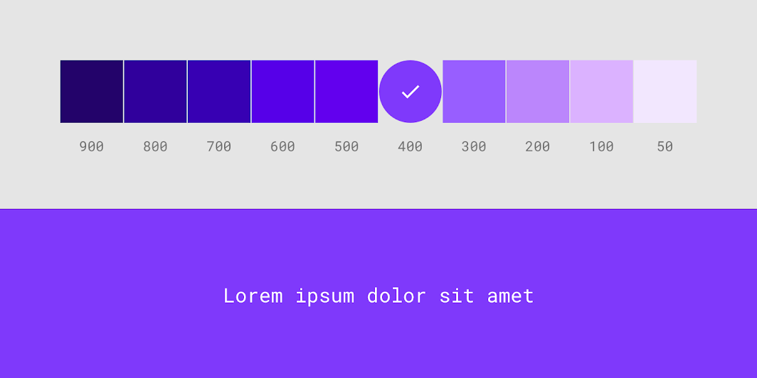 The color system - Material Design