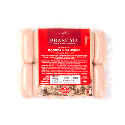 Prasuma Chckn Cocktail Sausage - 200 gm