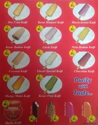 Bowring Kulfi menu 1