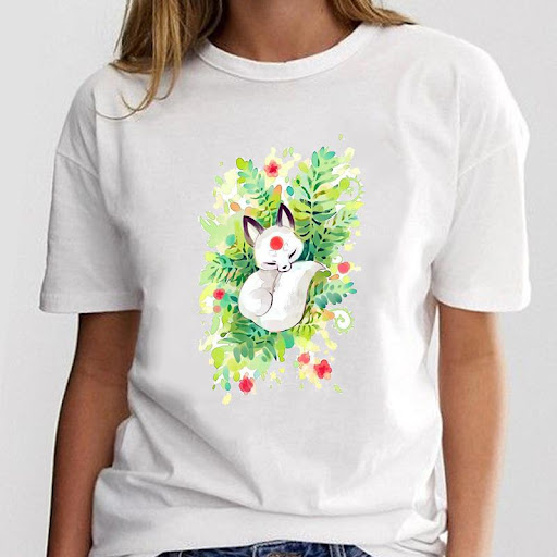 Title 22, New Simple Cat Animal Cartoon Print Loose Round...