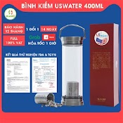 Bình Nước Tạo Kiềm Us Water Gs 400Ml, Nước Tốt, Nước Lành Mạnh Mọi Lúc, Mọi Nơi ( Tặng Kèm 1 Gói Đá)