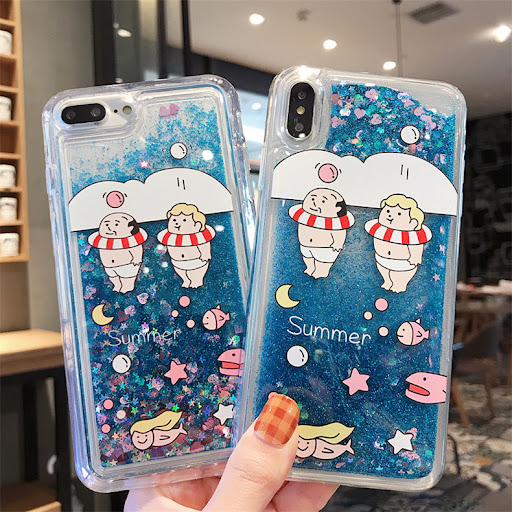 Title 2, Painted Quicksand Liquid Mobile Phone Case, uni...